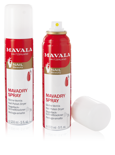 Mavadry Spray — Transparent spray, makes nail polish dry faster.