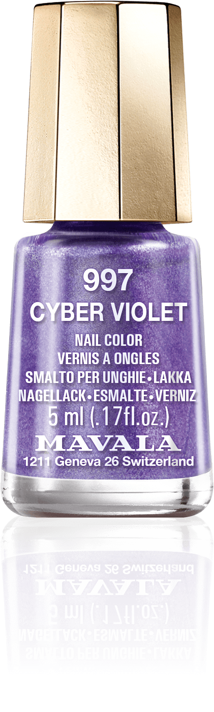 Cyber Violet — Ein Blau-Violett, der Nachthimmel hinter dem Glitzern der Sterne