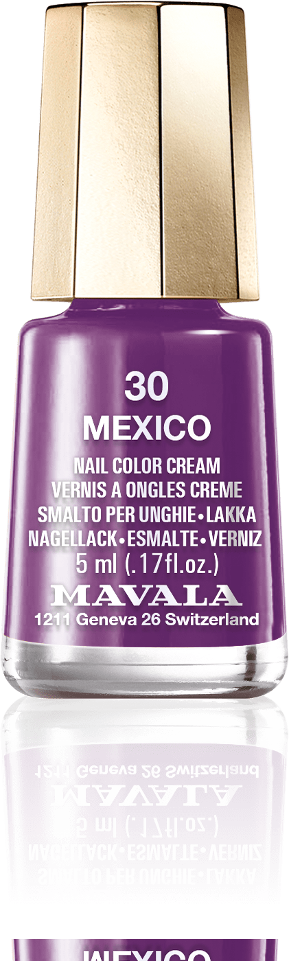 Mexico — A deep, mystical purple, like the millenia-old secret of the Sun and the Moon pyramids 