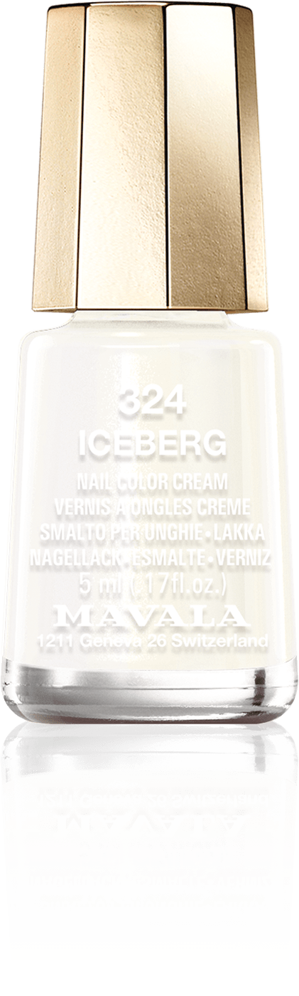 Iceberg — Un blanco polvoriento, como grandes bloques de hielo, que lentamente se aflojan y fluyen hacia el mar